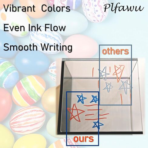 أقلام تحديد زجاجية نبيذ أكريليك 12 لونًا - طرف رفيع، آمنة للاستخدام في غسالة الأطباق وآمنة على الطعام، أقلام طلاء غير سامة للحفلات وحفلات الزفاف والحرف الخزفية in Kuwait