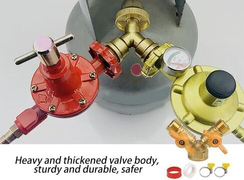 SHANOER Solid Brass Y Ball Valve Comfort Grip for Oil and Gas Hoses Connector Splitter Adapter in Kuwait