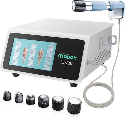 2026 MODOY Advanced Shockwave Therapy Machine, Radial Shockwave FSA or HSA Eligible, Non-Invasive Extracorporeal ESWT Shock Wave Therapy Device, Safe Use, Ideal for Home & Clinical Use(ESWT03_White) in Saudi Arabia