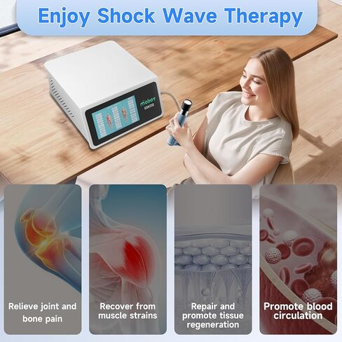 2026 MODOY Advanced Shockwave Therapy Machine, Radial Shockwave FSA or HSA Eligible, Non-Invasive Extracorporeal ESWT Shock Wave Therapy Device, Safe Use, Ideal for Home & Clinical Use(ESWT03_White) in Saudi Arabia