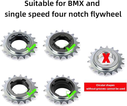 Sprocket Puller Tool 4 Notch Freewheel Remover Tool for BMX & Single Speed Bikes Compatible with Shimano Freewheel Removal Tool in Saudi Arabia