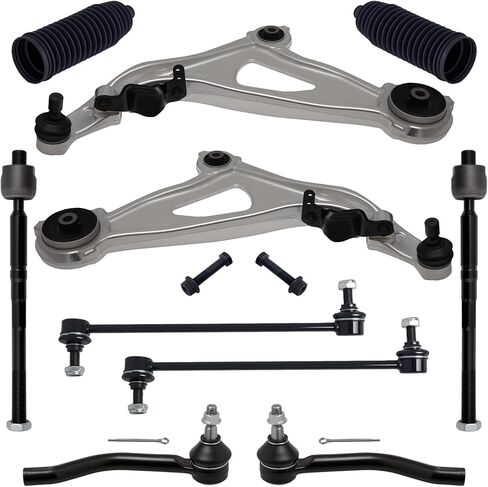 Tucarest 8PCS Supension Kit Fit for 2013-2020 Ni-Ssan Pathfinder ، In-Finiti JX35 QX60 ، 2 Arm Urble Lower Control W/ball 4 inner tie rod rod 2 sway bar [# K623063 K750783 EV801209 ES801265] in Saudi Arabia