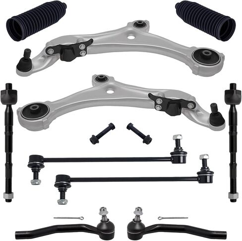 Tucarest 8PCS Supension Kit Fit for 2013-2020 Ni-Ssan Pathfinder ، In-Finiti JX35 QX60 ، 2 Arm Urble Lower Control W/ball 4 inner tie rod rod 2 sway bar [# K623063 K750783 EV801209 ES801265] in Kuwait