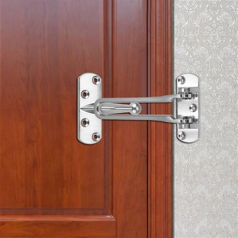 Chain Lock Door Lock Door Handle Heavy Duty Security Guard Security Door Lock Door Handle Lock(Gold) in Saudi Arabia