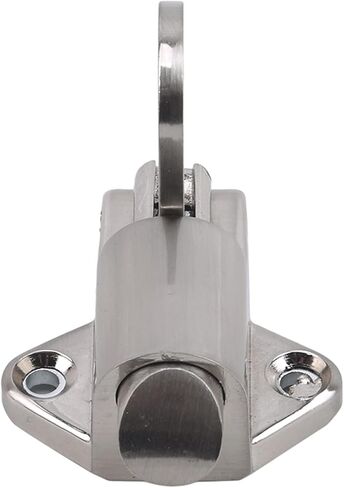 Slide Latch,Gate Bolt Lock,Bolt Sliding Door Lock, Zinc Alloy Door Bolt Latch Lock Window Gate Security Pull Ring Spring Bounce Door Bolt Safty Gate Latch with Screw Silver in Saudi Arabia
