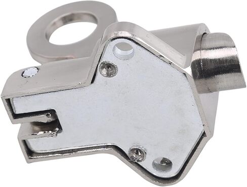 Slide Latch,Gate Bolt Lock,Bolt Sliding Door Lock, Zinc Alloy Door Bolt Latch Lock Window Gate Security Pull Ring Spring Bounce Door Bolt Safty Gate Latch with Screw Silver in Saudi Arabia