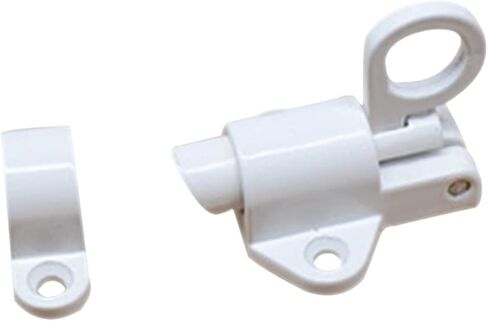 Slide Latch,Gate Bolt Lock,Bolt Sliding Door Lock, Aluminum Alloy Gate Window Security Pull Ring Spring Bounce Door Bolt Latch Lock Aluminum Latch Lock Black Grey (Col(Black) in Saudi Arabia