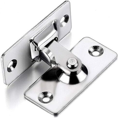 Slide Latch,Gate Bolt Lock,Bolt Sliding Door Lock, 90 Degree Sliding Doors Locks Latch Right Angle Latch Stainless Steel Door Buckle for Household Bedroom Supplies Ornaments ((A) in Saudi Arabia