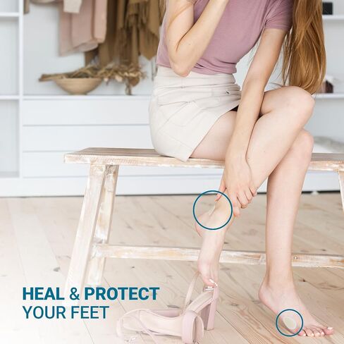 Biopure Hydrocolloid Gel Blister Bandages Pads – Waterproof, Ultra-Thin, All-Day Protection – Dual Action Seal Keeps Germs Out – Blister Bandage for Toes, Heels & Feet (Pack of 1, 16, Count) in Saudi Arabia