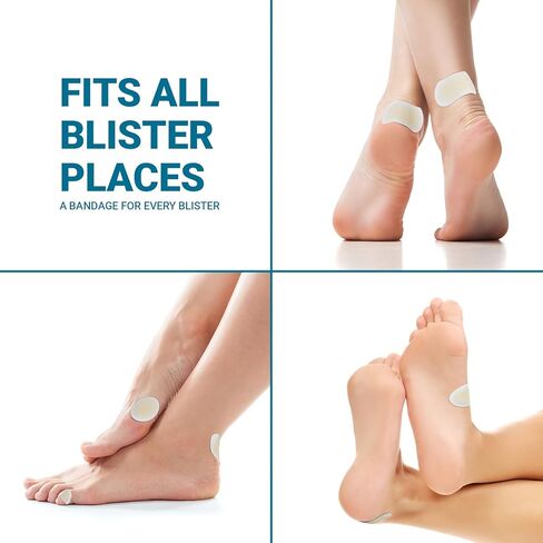 Biopure Hydrocolloid Gel Blister Bandages Pads – Waterproof, Ultra-Thin, All-Day Protection – Dual Action Seal Keeps Germs Out – Blister Bandage for Toes, Heels & Feet (Pack of 1, 16, Count) in Saudi Arabia