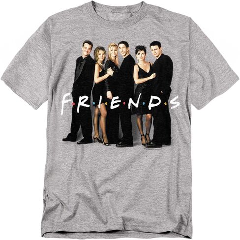 تي شيرت Popfunk Classic Friends TV Show Cast باللون الأسود in Saudi Arabia