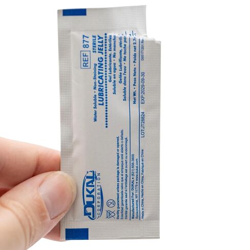 Dukal 877-BX Lubricating Jelly Foil Pack, Sterile, 3g (Box of 144) in Saudi Arabia