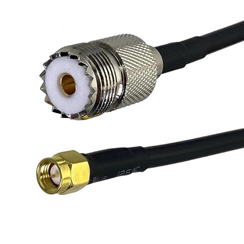 RG58 UHF SO239 Female Jack to SMA Male Plugs Connector Coaxial Jumper Pigtail Cable 1Pcs(6M) in Saudi Arabia