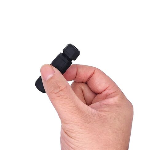 IP68 موصل M12 2 دبابيس بعقب المكونات لحام الحرة لهب النايلون الطيران موصلات 5 قطعة in Kuwait