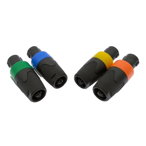 4 Pole Plug Speaker Connector Male Professional Audio Power Plug 1Pcs(Blue) in Saudi Arabia