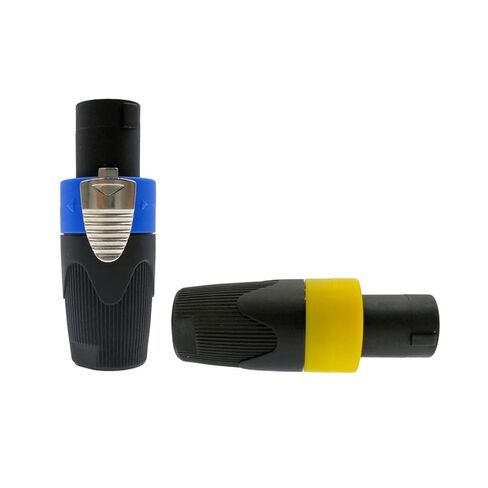 4 Pole Plug Speaker Connector Male Professional Audio Power Plug 1Pcs(Blue) in Saudi Arabia