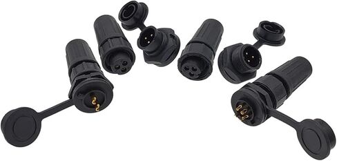 1Pcs Connector Plastic Socket IP67 PY07 Butt Connectors 2pin 3pin 4pin 5pin 6pin 7pin 8pins Z108(5P Threaded) in Saudi Arabia