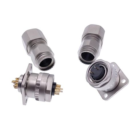 Servo Motor Connector CM10 10pin Angle Straight 2 Core Servo Encoder Socket DDK Metal Connectors 1Pcs(Straight 10Pin) in Saudi Arabia