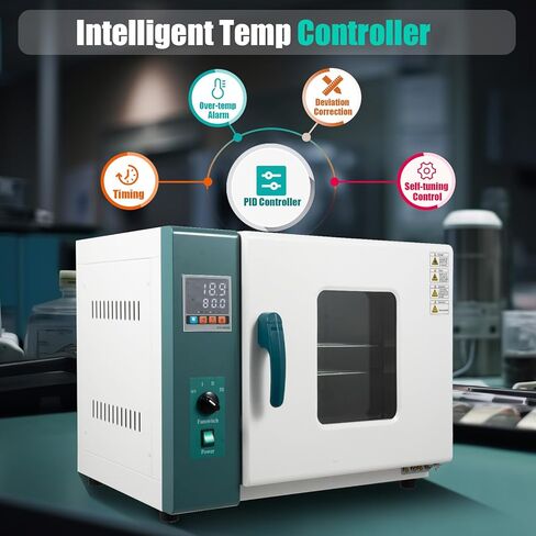 45L Lab Oven - 1000W Digital Drying Oven, 10-300℃ Temperature Control, Forced Air Convection, Scientific Incubator, 12 Gal Laboratory Equipment, 110V in Kuwait