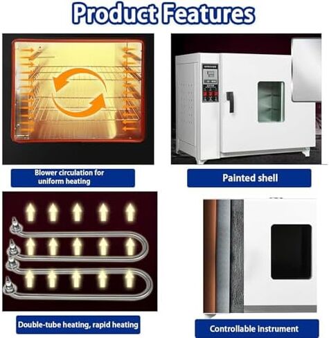 16L Digital Lab Forced Air Convection Drying Oven - Thermostatic Electric Incubator with Temperature Control & Timer, Constant Temperature Blast Drying Oven, 220V in Saudi Arabia