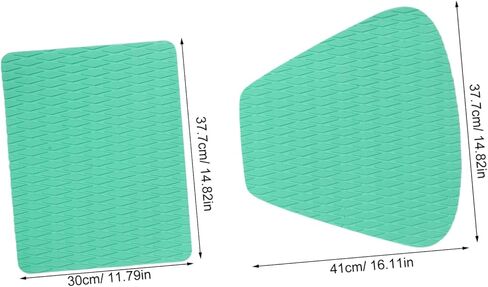 Abaodam Inflatable Kayak Seat Cushion Pad Lightweight EVA Non-Slip Boat Seat for Kayaking Drifting and Fishing Green 76 * 41cm Comfortable Outdoor Accessory Set in Saudi Arabia