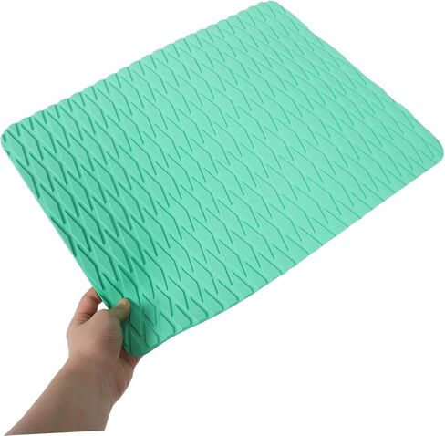 Abaodam Inflatable Kayak Seat Cushion Pad Lightweight EVA Non-Slip Boat Seat for Kayaking Drifting and Fishing Green 76 * 41cm Comfortable Outdoor Accessory Set in Saudi Arabia