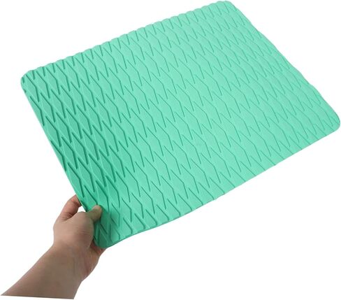 هيموتون نفخ مقعد الكاياك الخلفي دعم إيفا المضادة للانزلاق وسادة وسادة للتجديف والتجديف 76 × 41 سم مجموعة كاملة باللون الأخضر الفاتح للأنشطة المائية في الهواء الطلق in Kuwait