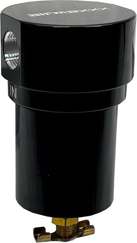 airmaxxx 3/8" Water Trap & Drain – Black Aluminum Air Suspension Filter in Kuwait