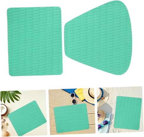 هيموتون نفخ مقعد الكاياك الخلفي دعم إيفا المضادة للانزلاق وسادة وسادة للتجديف والتجديف 76 × 41 سم مجموعة كاملة باللون الأخضر الفاتح للأنشطة المائية في الهواء الطلق in Kuwait