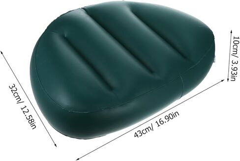 HANABASS Thick Inflatable Boat Seat Cushion Backrest PVC Foldable Kayak Pad for Fishing Canoeing and Camping Portable Seat Cushion for Rafting and Boating in Saudi Arabia