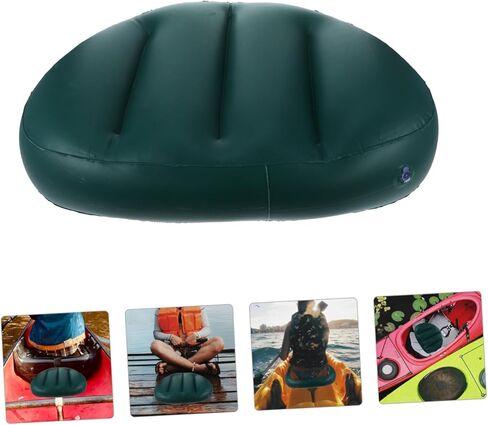 HANABASS Thick Inflatable Boat Seat Cushion Backrest PVC Foldable Kayak Pad for Fishing Canoeing and Camping Portable Seat Cushion for Rafting and Boating in Saudi Arabia