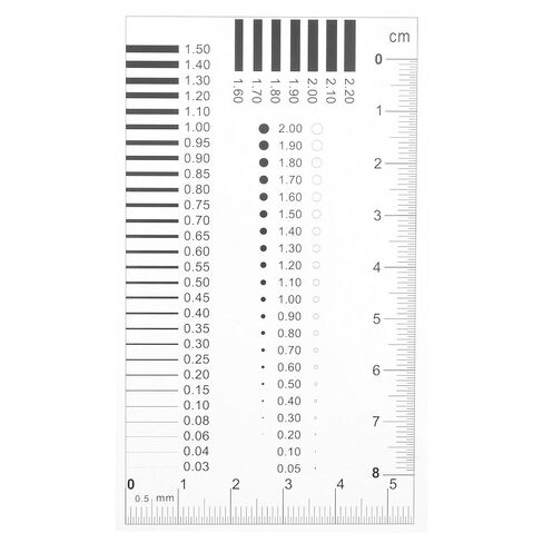 1Pc High-Precision Transparent Crack Width Gauge Scratch Spot Measurement Tool Gauge Ruler for Precise Inspection of Surface Defects in Saudi Arabia