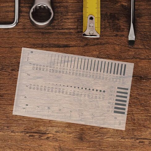 1Pc High-Precision Transparent Crack Width Gauge Scratch Spot Measurement Tool Gauge Ruler for Precise Inspection of Surface Defects in Saudi Arabia