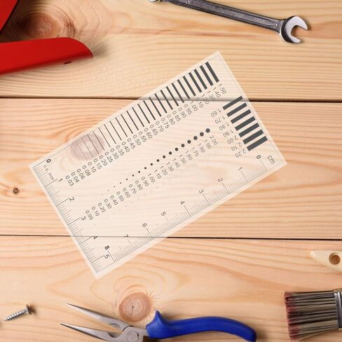 1Pc High-Precision Transparent Crack Width Gauge Scratch Spot Measurement Tool Gauge Ruler for Precise Inspection of Surface Defects in Saudi Arabia