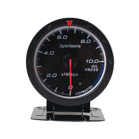 60MM auto Car Oil Pressure Gauge 0-10 BAR Red & White Lighting Meter with Sensor in Saudi Arabia