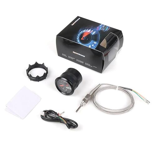 2'' 52mm Dual Display Exhaust Gas Temp Gauge 7 Colors Led 300-1300 Celsius EGT EXT Gauge with Stepper Motor BX101503 in Saudi Arabia