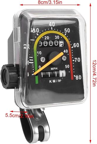 HERCHR Mechanical Odometer, Water Proof Mountain Bike Analog Computer with Cable and Adapter Universal Cycling Speedometer in Saudi Arabia