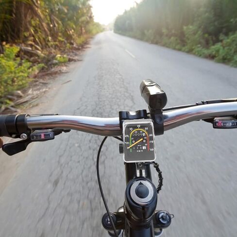 HERCHR Mechanical Odometer, Water Proof Mountain Bike Analog Computer with Cable and Adapter Universal Cycling Speedometer in Saudi Arabia