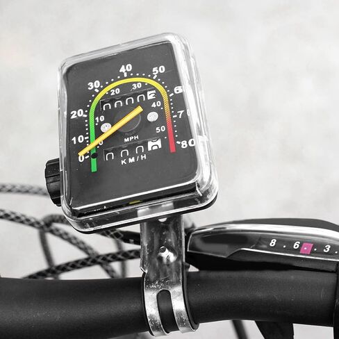 HERCHR Mechanical Odometer, Water Proof Mountain Bike Analog Computer with Cable and Adapter Universal Cycling Speedometer in Saudi Arabia