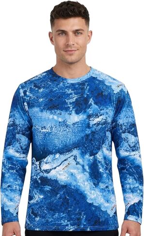RealTree Xtreme قمصان الصيد Camo | UPF 50 UV Protection 4 Way Trughable Long Sleeve Usisex Crewneck Tee in Kuwait