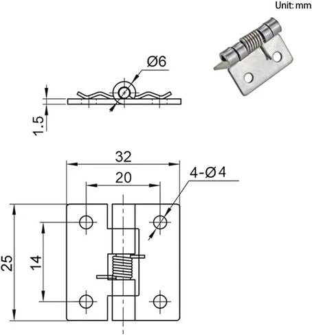 Stainless Steel Spring Door Hinge Industrial Electrical Automation Machinery Equipment Cabinet 1Pcs in Saudi Arabia