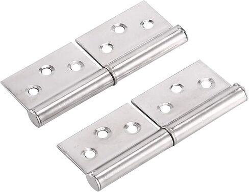 3 Inch Silver Tone Stainless Steel 360 Degree Rotating Window Door Flag Hinge 2Pcs in Saudi Arabia