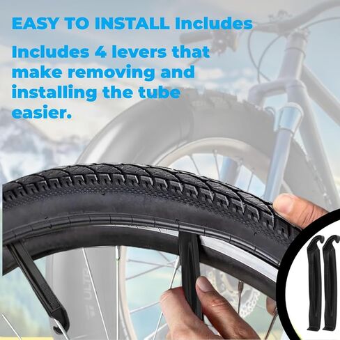 28" x 1-3/8" 1-5/8" Bicycle Inner Tube, 700c x 35-43mm, 28 Inch Road Bike Tire Tubes, Schrader Valve 32mm, 40-622 Size in Kuwait