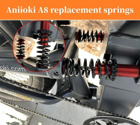 (4 PCS) Power Transmission Compression Spring - 5.8mm Wire Dia, 43mm OD, 100mm Free Length Steel Compression Spring -Black in Saudi Arabia