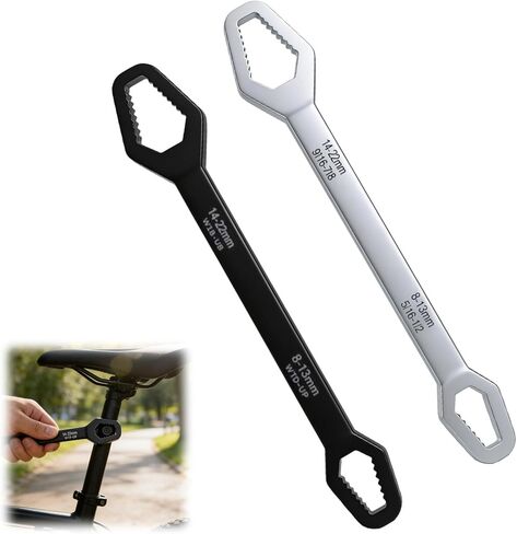 Universal Self Adjusting Wrench, 8–22mm Double Head Self-Tightening Wrench, Multifunctional Wrench Set for Home Car Outdoor Mechanical Repair in Saudi Arabia