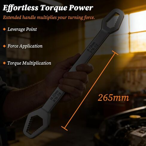 Universal Self Adjusting Wrench, 8–22mm Double Head Self-Tightening Wrench, Multifunctional Wrench Set for Home Car Outdoor Mechanical Repair in Saudi Arabia