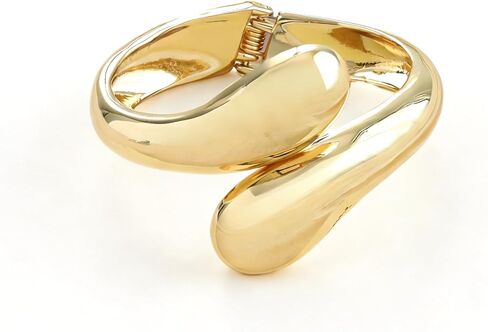 Magitaco Chunky 14K Gold Plated Bangles for Women, Thick Cuff Bracelet for Women, Trendy Stackable Bangle Bracelets, Women's Fashion Jewelry in Kuwait