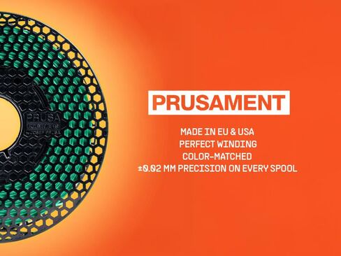 طابعة Prusament ثلاثية الأبعاد Premium Filament PETG Jet Black 1.75 مم - بكرة 2 كجم - دقة عالية ± 0.02 مم - سلسلة منخفضة - طبقة قوية - لا تشابك - مثالية للمبتدئين والمحترفين in Kuwait