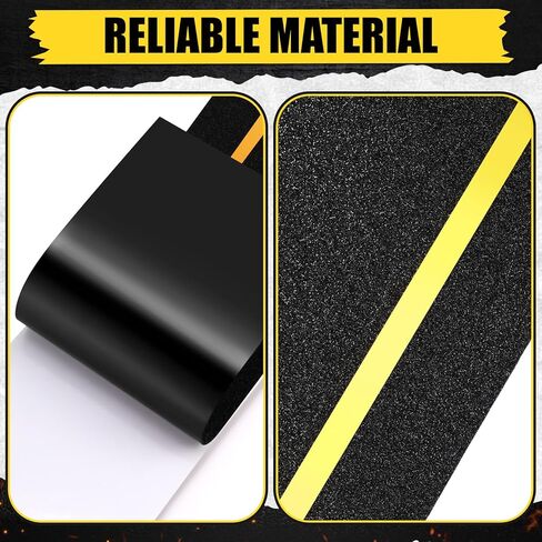 شريط مضاد للانزلاق مقاس 4 بوصات × 80 قدمًا مع شريط عاكس، شريط لاصق للدرج غير قابل للانزلاق في الهواء الطلق، مداس سلالم عالية الجر غير قابلة للانزلاق للسلالم الداخلية ومنحدرات الخطوة وأسطح القوارب in Kuwait