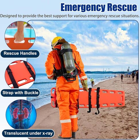 Lightweight Waterproof Spine Board for Kids - Floating Patient Transport & Immobilization Stretcher, Ideal for Public Pools & EMT Use in Saudi Arabia